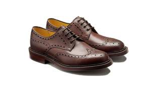 Barker Kendall Brogue Shoes - Chocolate Grain