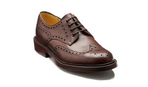 Barker Kendall Brogue Shoes - Chocolate Grain