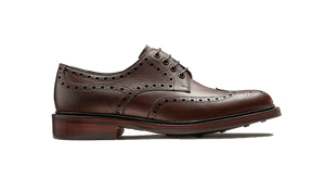 Barker Kendall Brogue Shoes - Chocolate Grain