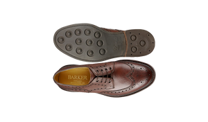 Barker Kendall Brogue Shoes - Chocolate Grain