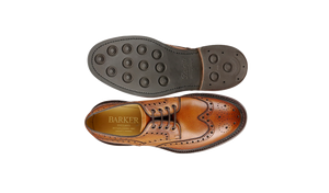 Barker Kendall Brogue Shoes - Cedar Grain
