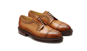 Barker Keswick Brogue Shoes - Cedar Calf