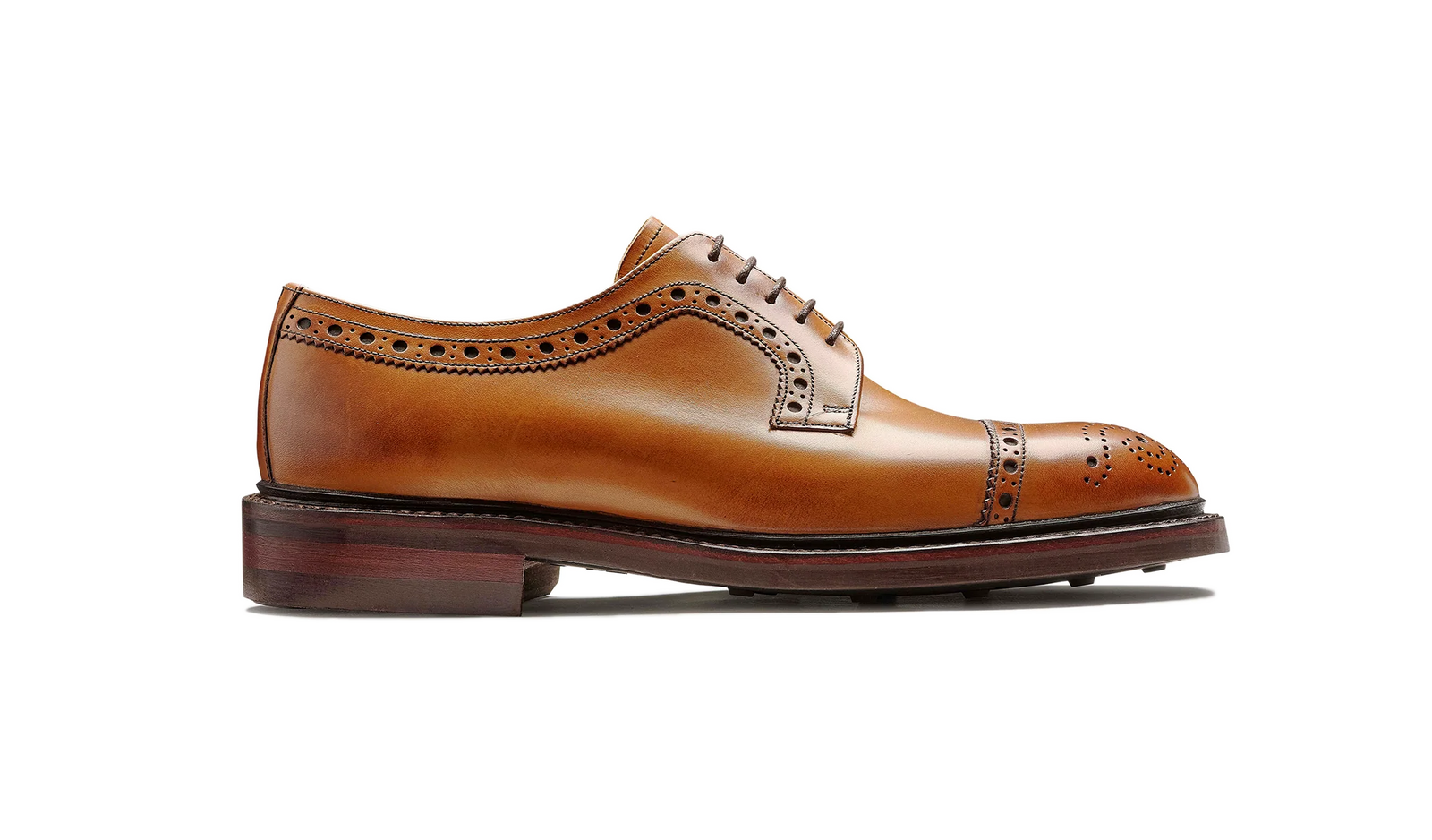 Barker Keswick Brogue Shoes - Cedar Calf