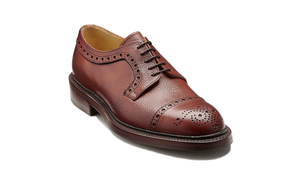 Barker Keswick Brogue Shoes - Cherry Grain