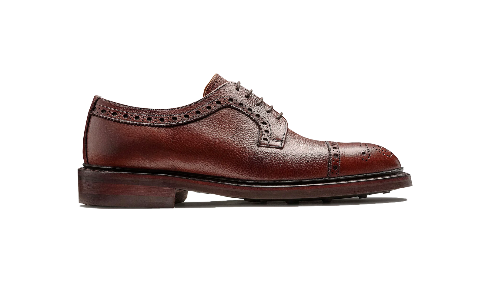 Barker Keswick Brogue Shoes - Cherry Grain