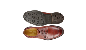 Barker Keswick Brogue Shoes - Cherry Grain