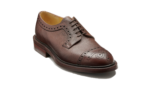 Barker Keswick Brogue Shoes - Chocolate Grain