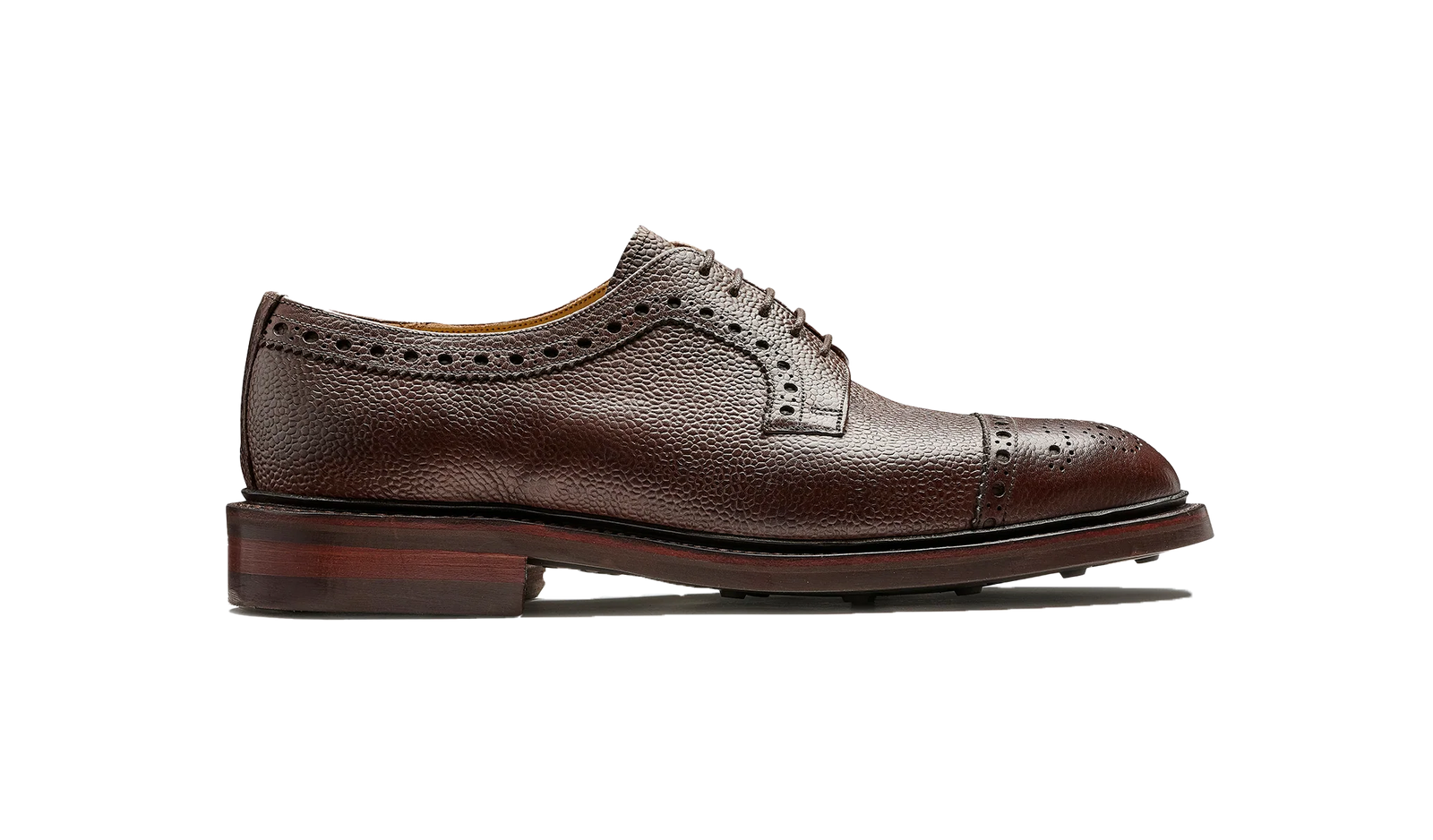 Barker Keswick Brogue Shoes - Chocolate Grain