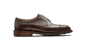 Barker Keswick Brogue Shoes - Chocolate Grain