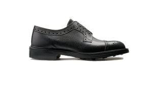 Barker Keswick Brogue Shoes - Black Grain