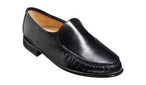 Barker Wade Loafer Shoe - Black Kid