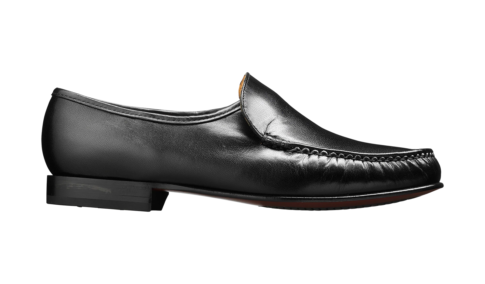 Barker Laurence Loafer Shoe - Black Kid