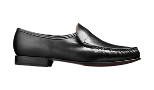 Barker Wade Loafer Shoe - Black Kid