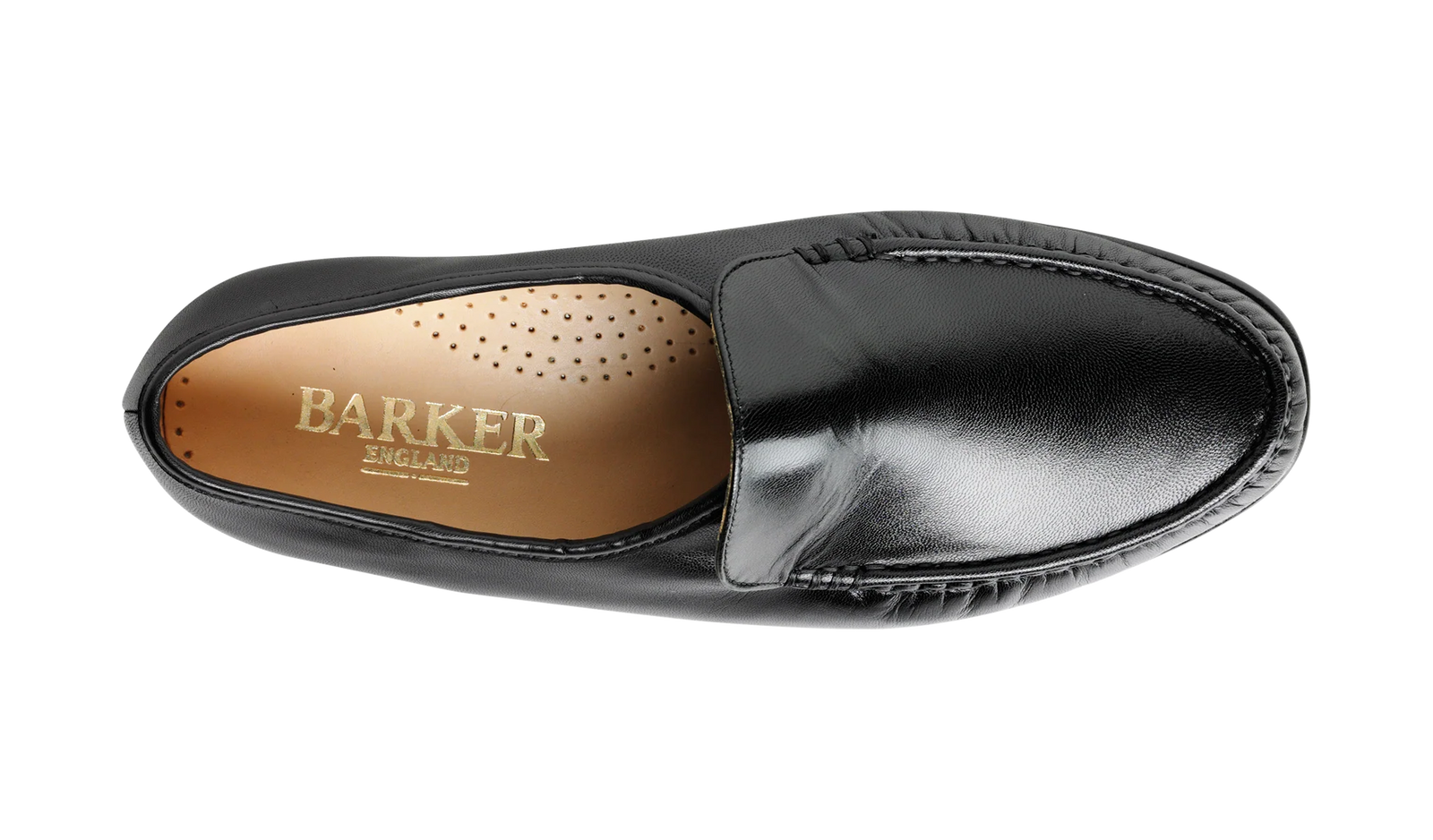 Barker Laurence Loafer Shoe - Black Kid