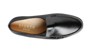 Barker Laurence Loafer Shoe - Black Kid
