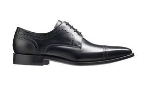 Barker Leo Toe Cap Derby - Black Calf