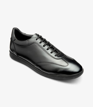 LOAKE Mayfair Trainers - Black Calf