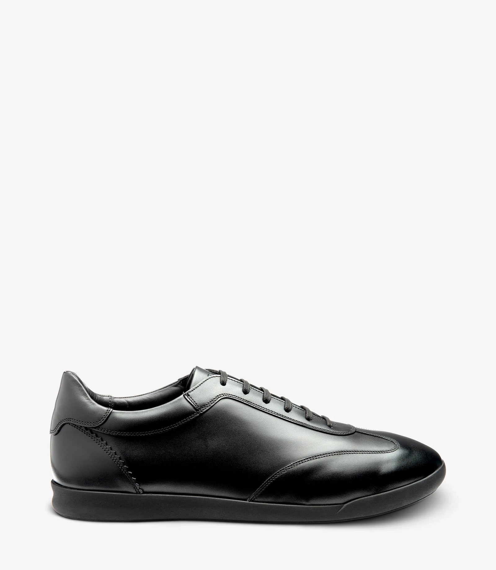 LOAKE Mayfair Trainers - Black Calf