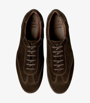 LOAKE Mayfair Trainers - Dark Brown Suede