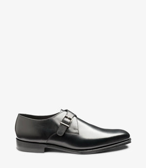 LOAKE MEDWAY Premium Monk Shoe - Black Leather