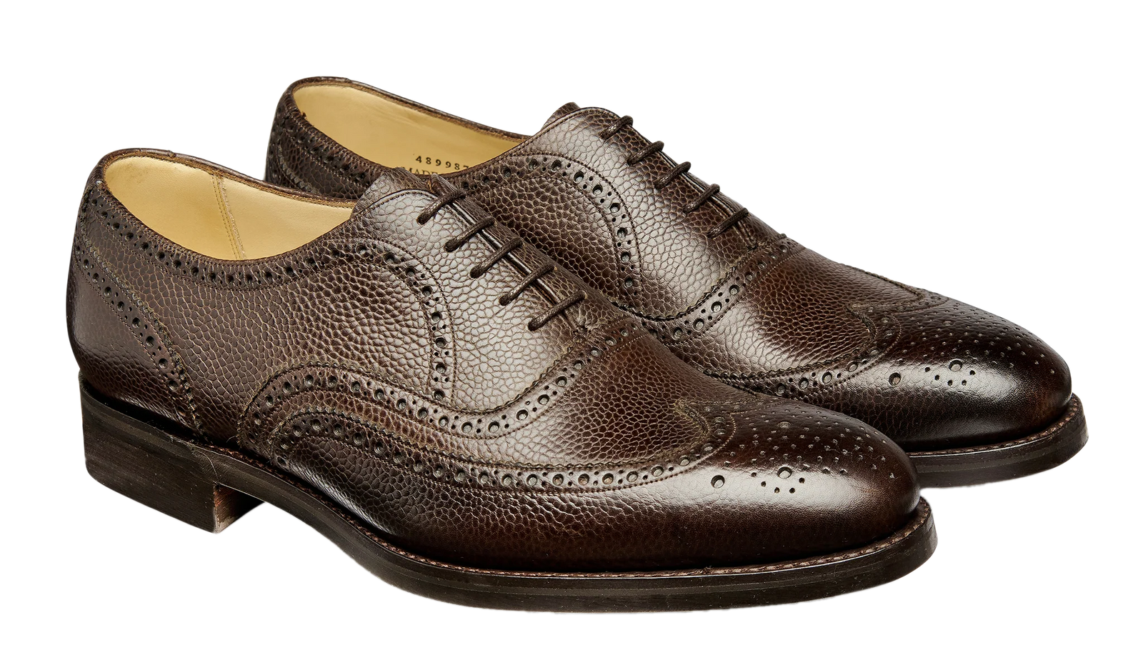 Barker Malton Brogue Shoe - Chocolate Grain