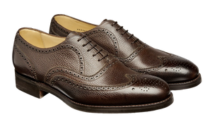 Barker Malton Brogue Shoe - Chocolate Grain