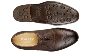 Barker Malton Brogue Shoe - Chocolate Grain