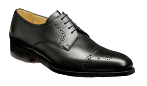 Barker Mowbray Oxford Shoes - Black Calf