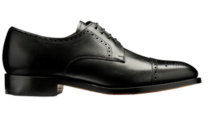 Barker Mowbray Oxford Shoes - Black Calf