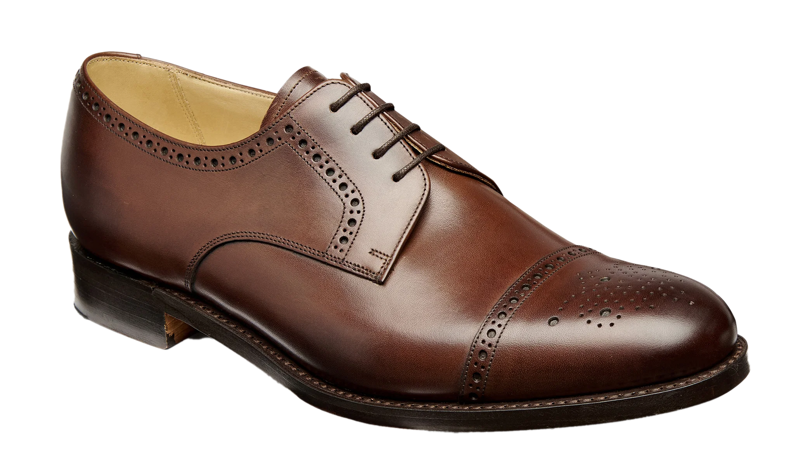 Barker Mowbray Oxford Shoes - Ebony Calf