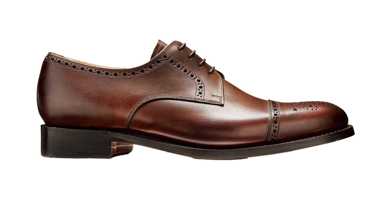 Barker Mowbray Oxford Shoes - Ebony Calf