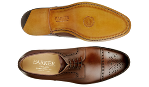 Barker Mowbray Oxford Shoes - Ebony Calf