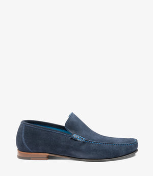 LOAKE Nicholson Moccasin shoe - Navy Suede