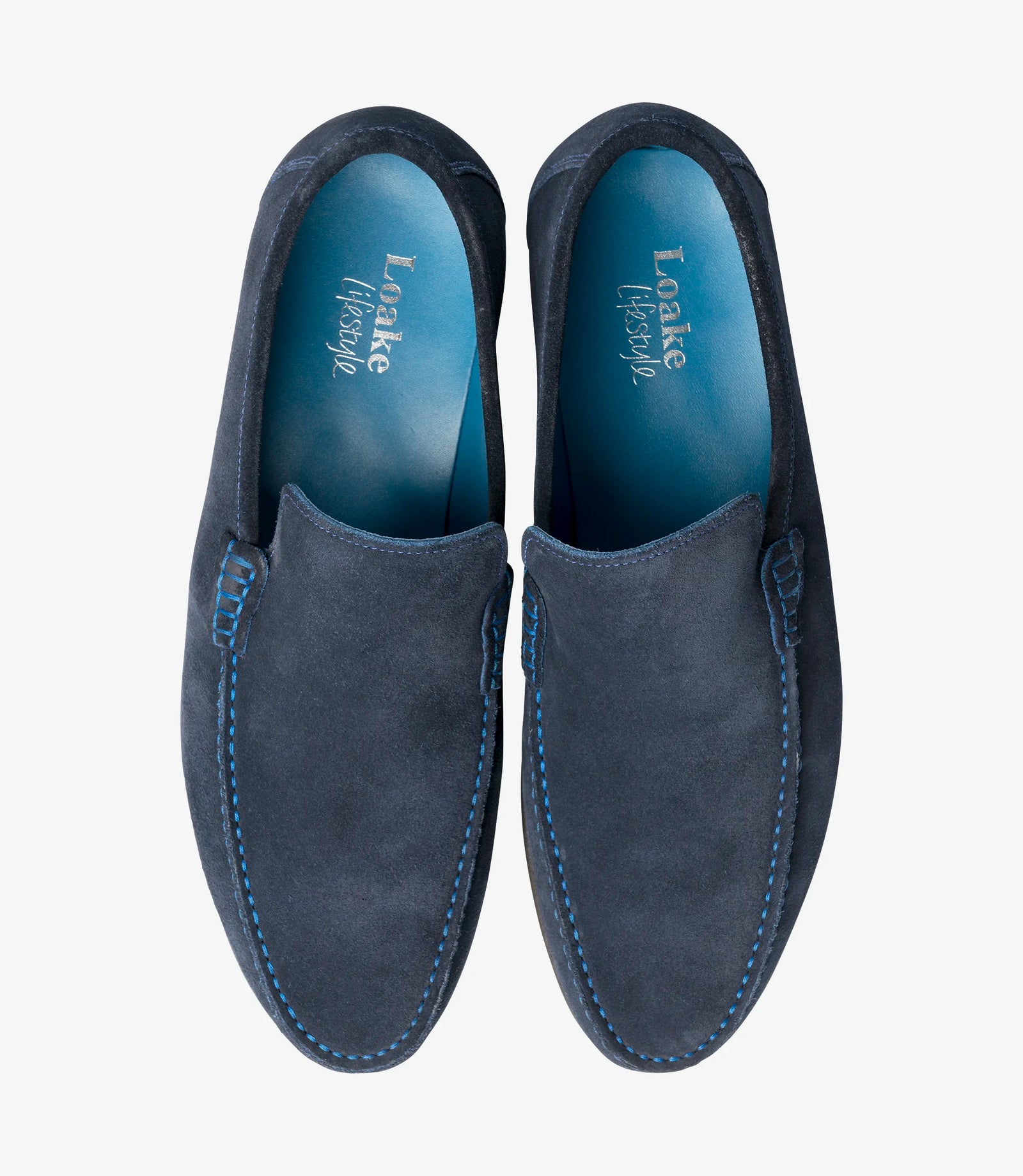 LOAKE Nicholson Moccasin shoe - Navy Suede