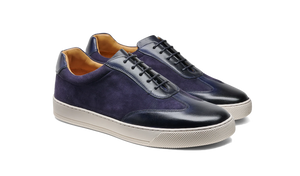 Barker Stig Sneakers - Navy Suede / Calf