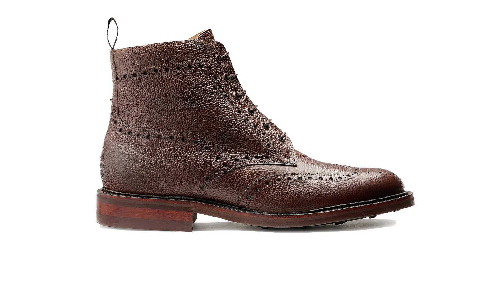 Barker Pennine Brogue Boots - Chocolate Grain