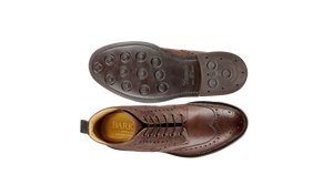 Barker Pennine Brogue Boots - Chocolate Grain