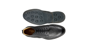 Barker Pennine Brogue Boots - Black Grain