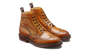 Barker Pennine Brogue Boots - Cedar Grain