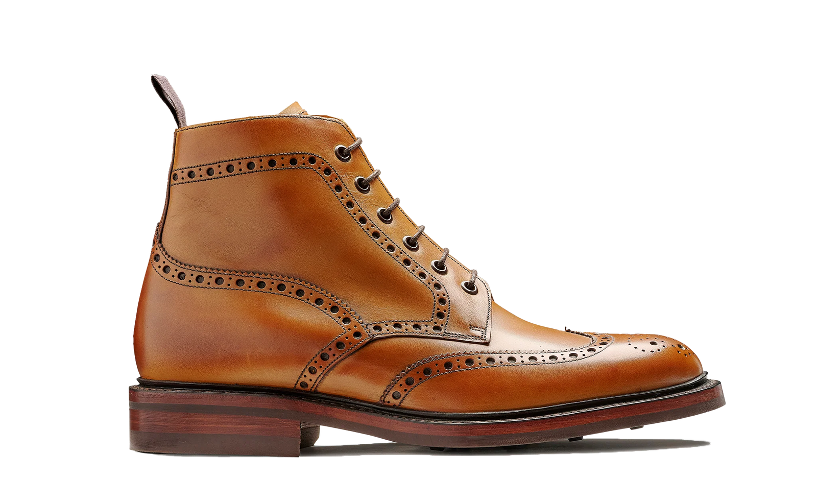 Barker Pennine Brogue Boots - Cedar Grain