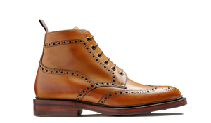 Barker Pennine Brogue Boots - Cedar Grain