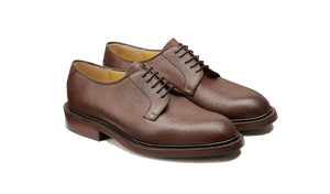 Barker Penrith Oxford Shoes - Chocolate Grain