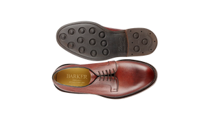 Barker Penrith Oxford Shoes - Cherry Grain
