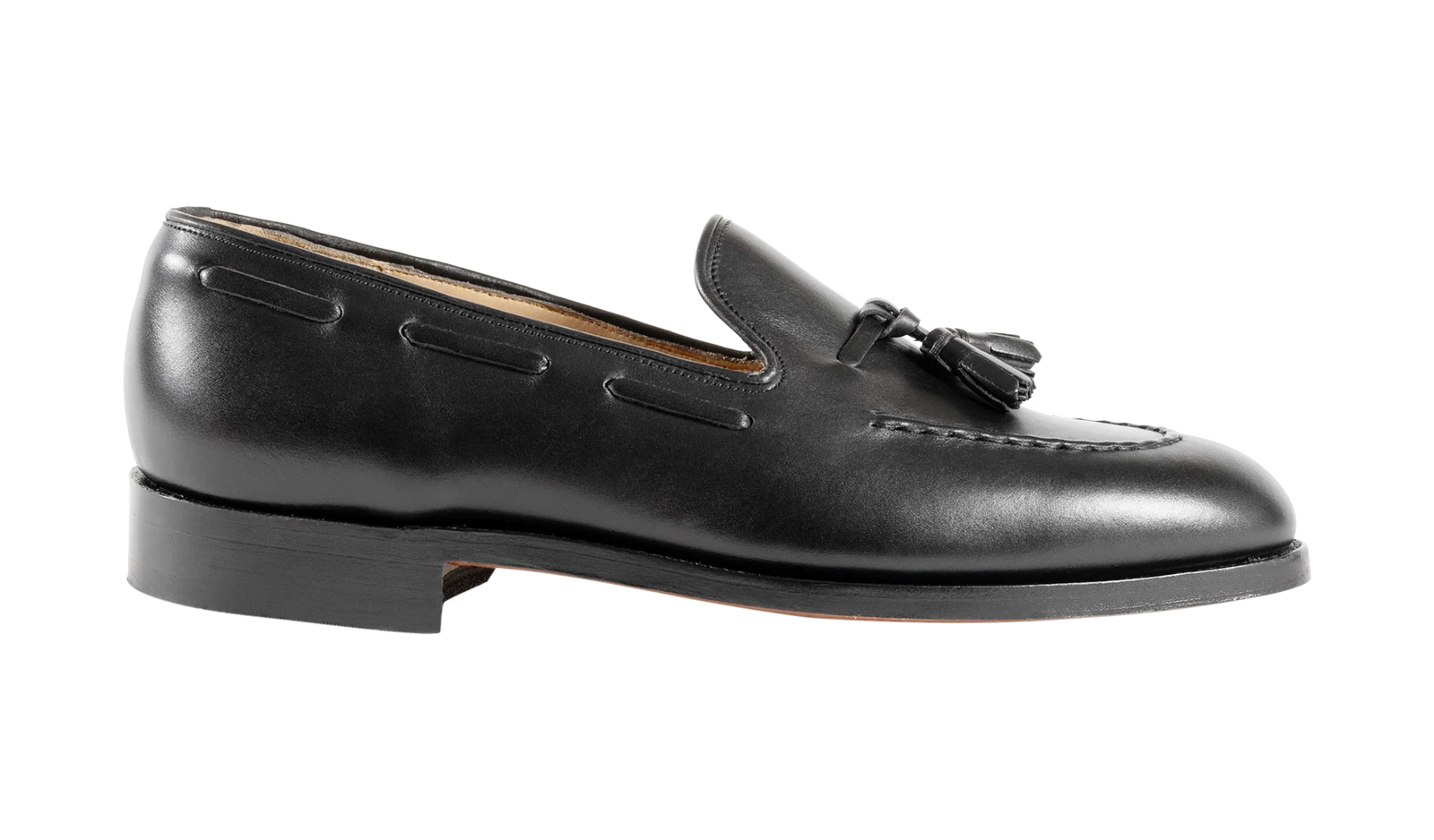 Barker Pevensey Tassled Loafers - Black Calf