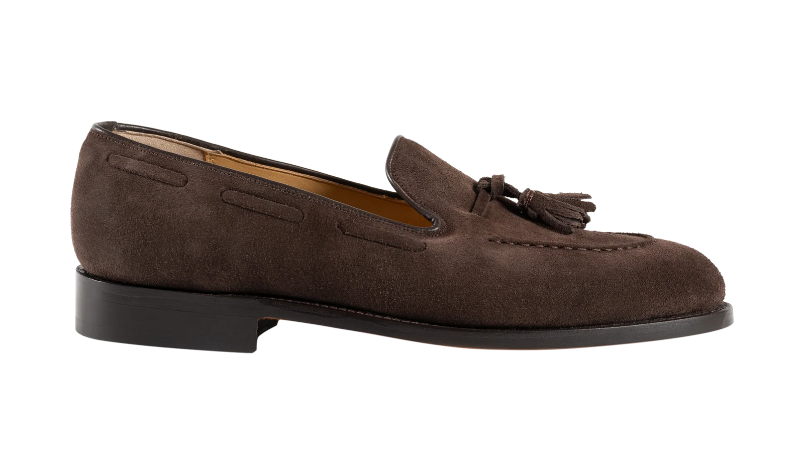 Barker Pevensey Tasseled Loafers - Dark Brown Suede