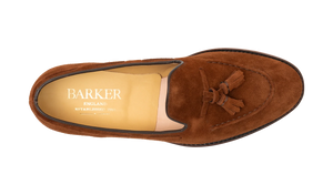 Barker Pevensey Tasseled Loafers - Old Snuff Suede