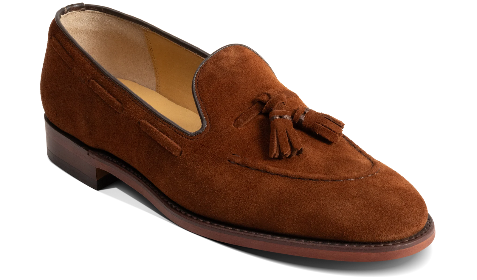 Barker Pevensey Tasseled Loafers - Old Snuff Suede