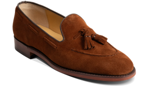 Barker Pevensey Tasseled Loafers - Old Snuff Suede