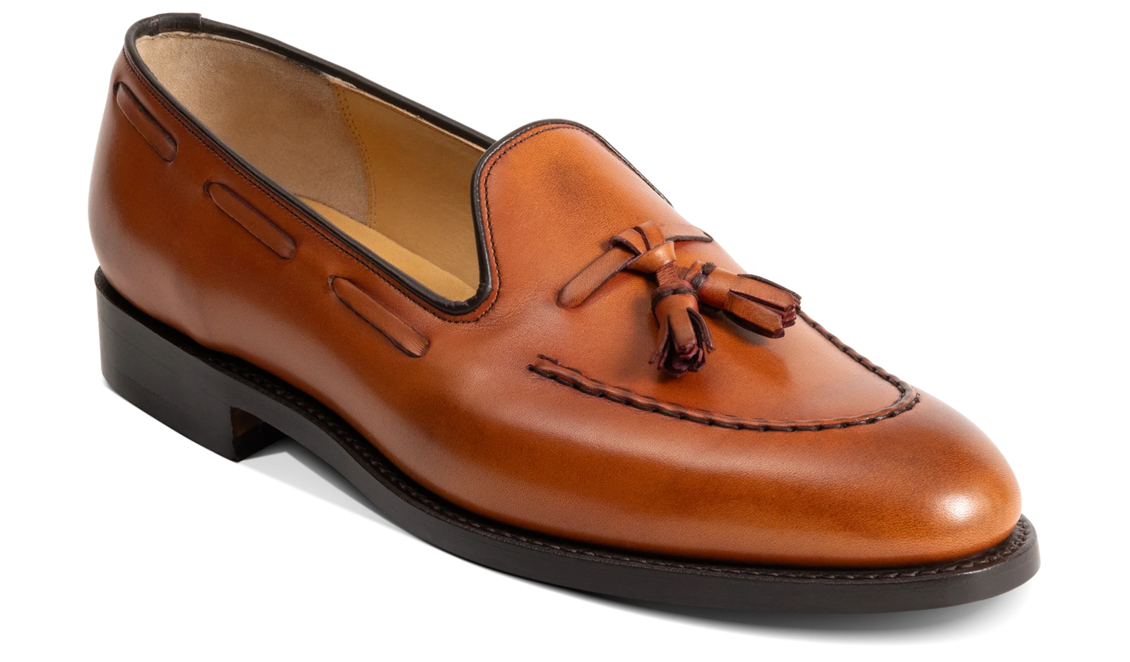 Barker Pevensey Tassled Loafers - Antique Rosewood Calf