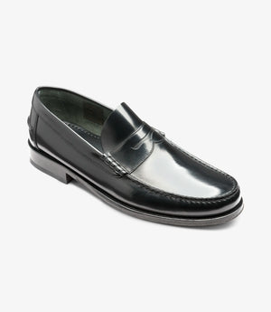 LOAKE Princeton Moccasin shoe - Black